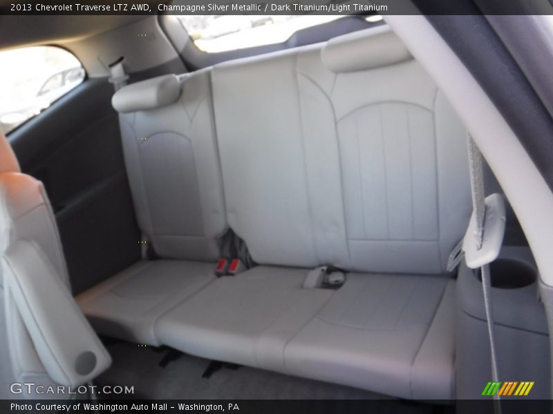 Champagne Silver Metallic / Dark Titanium/Light Titanium 2013 Chevrolet Traverse LTZ AWD
