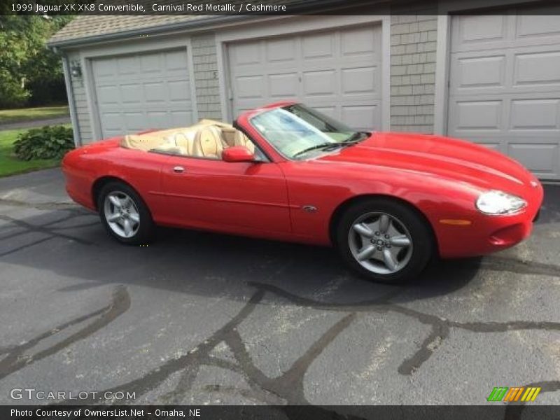 Carnival Red Metallic / Cashmere 1999 Jaguar XK XK8 Convertible