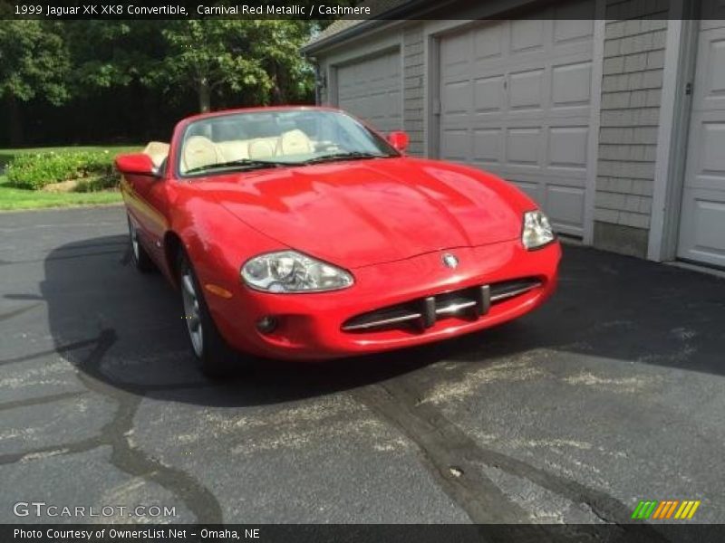 Carnival Red Metallic / Cashmere 1999 Jaguar XK XK8 Convertible