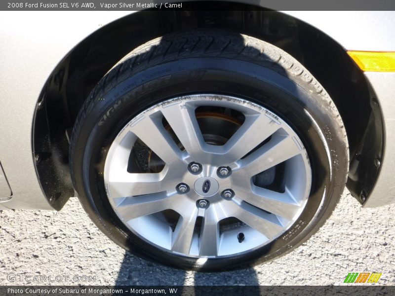Vapor Silver Metallic / Camel 2008 Ford Fusion SEL V6 AWD