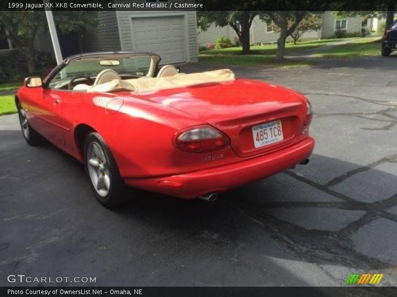 Carnival Red Metallic / Cashmere 1999 Jaguar XK XK8 Convertible