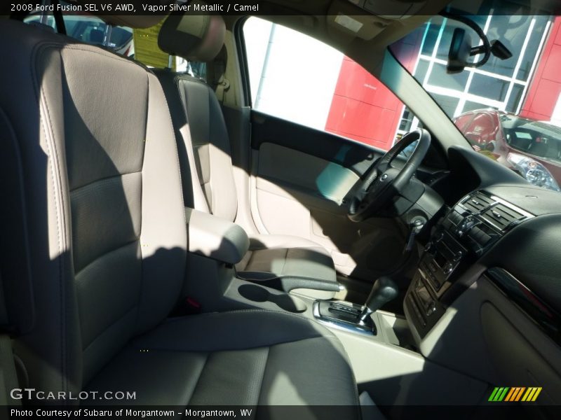 Vapor Silver Metallic / Camel 2008 Ford Fusion SEL V6 AWD