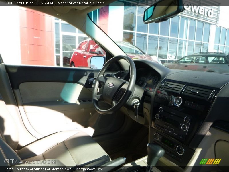 Vapor Silver Metallic / Camel 2008 Ford Fusion SEL V6 AWD