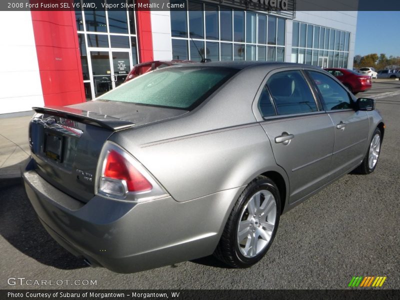 Vapor Silver Metallic / Camel 2008 Ford Fusion SEL V6 AWD