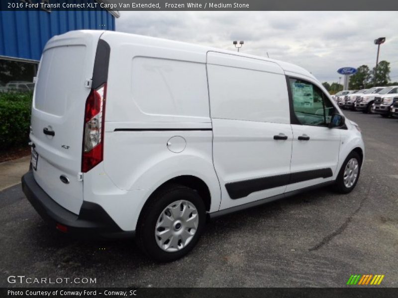 Frozen White / Medium Stone 2016 Ford Transit Connect XLT Cargo Van Extended