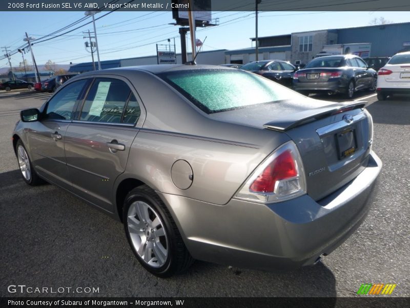 Vapor Silver Metallic / Camel 2008 Ford Fusion SEL V6 AWD