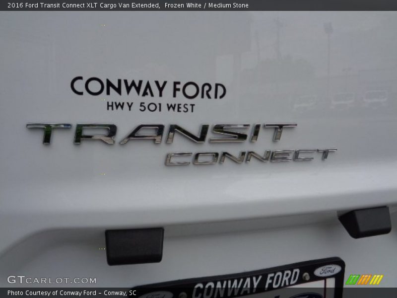 Frozen White / Medium Stone 2016 Ford Transit Connect XLT Cargo Van Extended