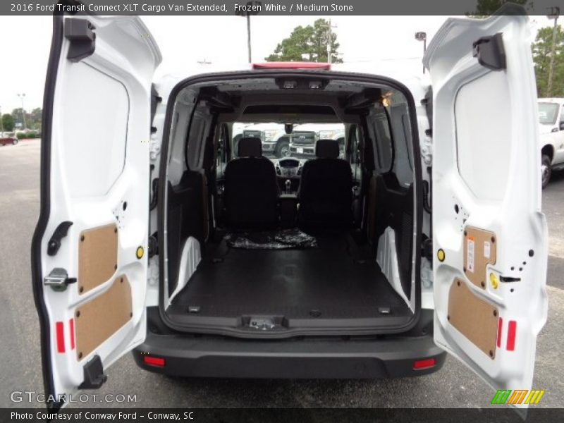 Frozen White / Medium Stone 2016 Ford Transit Connect XLT Cargo Van Extended