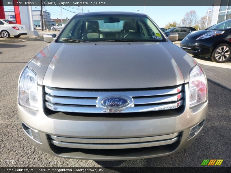 Vapor Silver Metallic / Camel 2008 Ford Fusion SEL V6 AWD