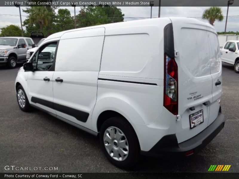 Frozen White / Medium Stone 2016 Ford Transit Connect XLT Cargo Van Extended