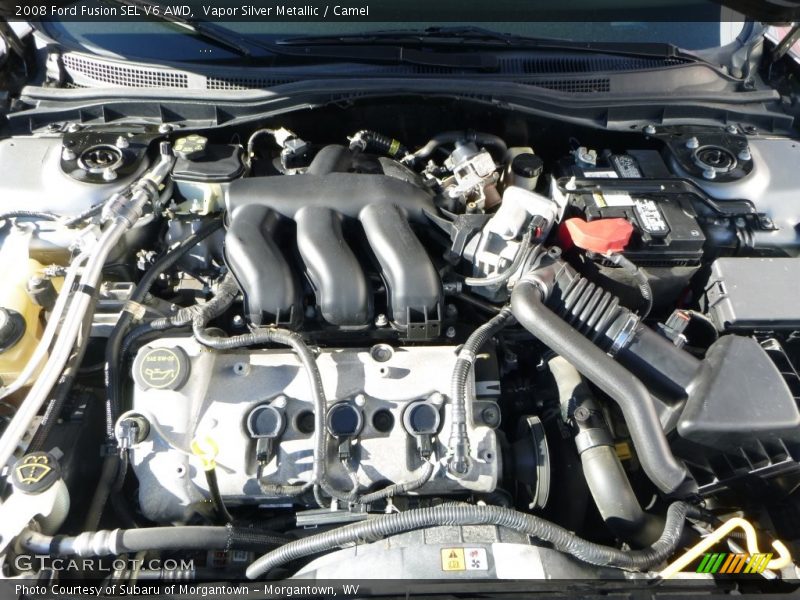Vapor Silver Metallic / Camel 2008 Ford Fusion SEL V6 AWD