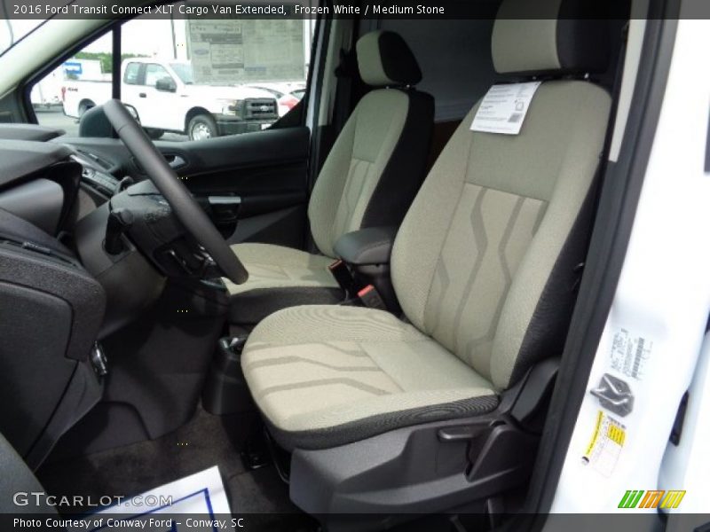 Front Seat of 2016 Transit Connect XLT Cargo Van Extended