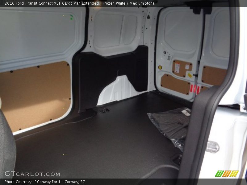 Frozen White / Medium Stone 2016 Ford Transit Connect XLT Cargo Van Extended
