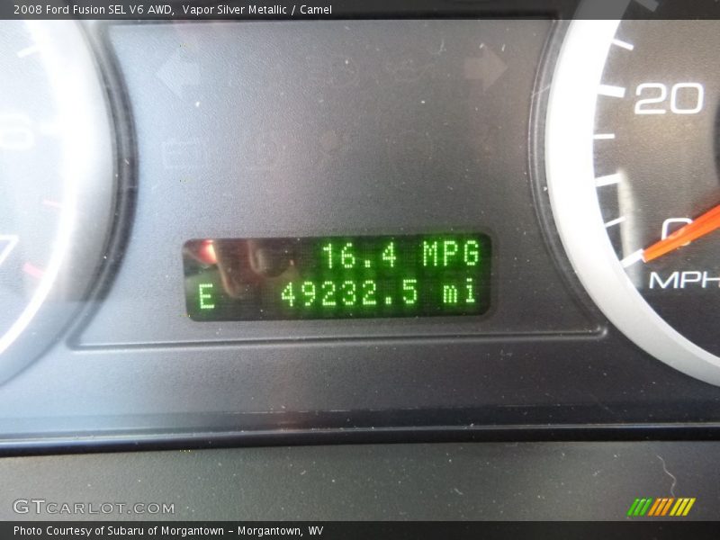 Vapor Silver Metallic / Camel 2008 Ford Fusion SEL V6 AWD