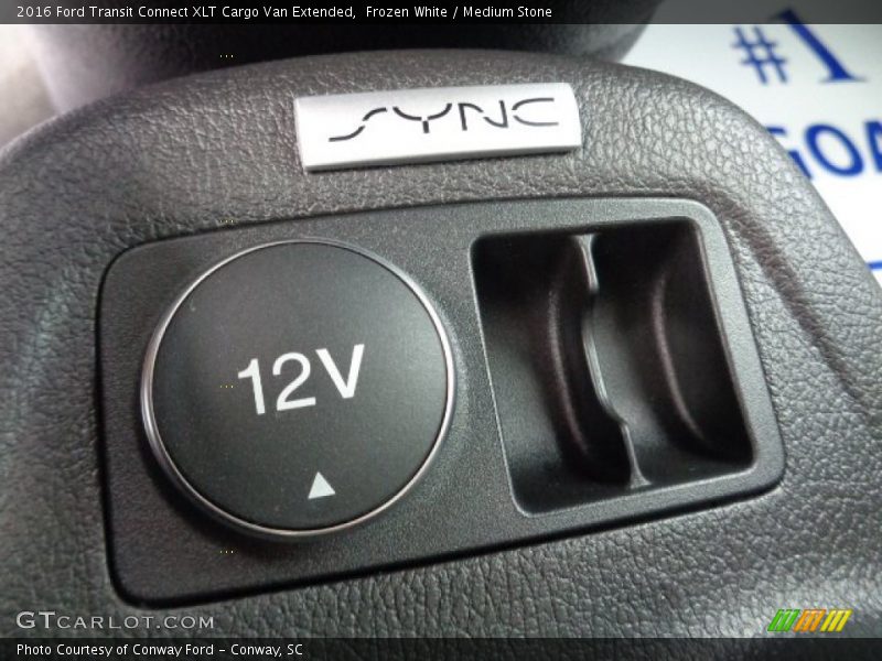 Frozen White / Medium Stone 2016 Ford Transit Connect XLT Cargo Van Extended