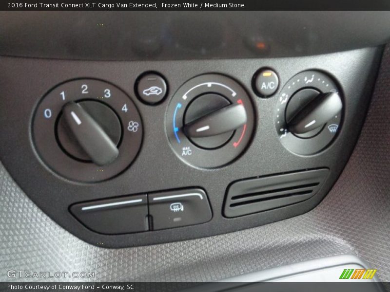 Controls of 2016 Transit Connect XLT Cargo Van Extended