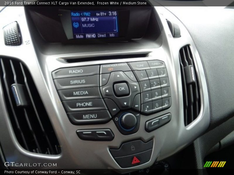 Controls of 2016 Transit Connect XLT Cargo Van Extended