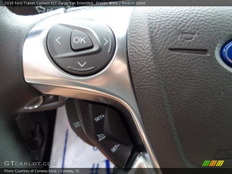 Frozen White / Medium Stone 2016 Ford Transit Connect XLT Cargo Van Extended