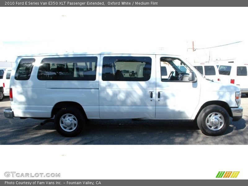 Oxford White / Medium Flint 2010 Ford E Series Van E350 XLT Passenger Extended