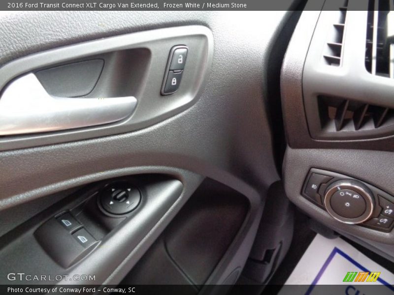 Frozen White / Medium Stone 2016 Ford Transit Connect XLT Cargo Van Extended