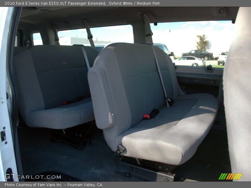 Oxford White / Medium Flint 2010 Ford E Series Van E350 XLT Passenger Extended