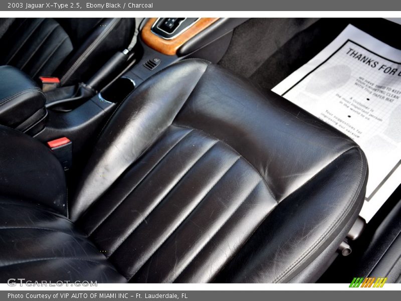 Ebony Black / Charcoal 2003 Jaguar X-Type 2.5