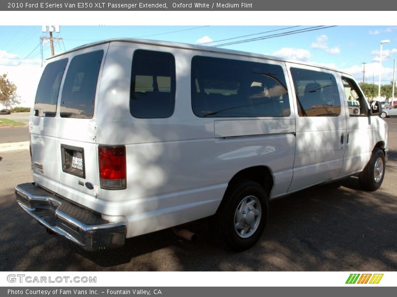 Oxford White / Medium Flint 2010 Ford E Series Van E350 XLT Passenger Extended