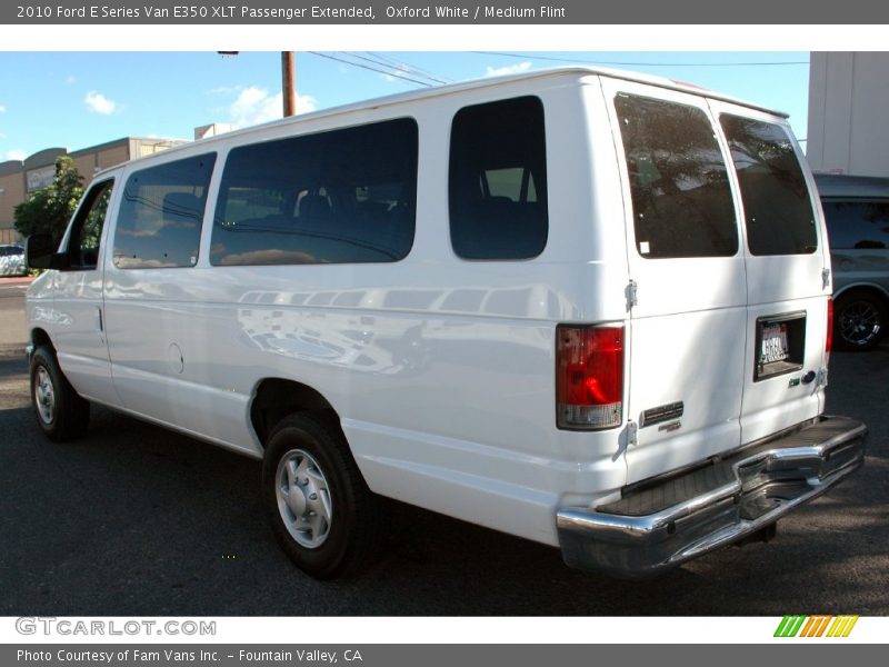 Oxford White / Medium Flint 2010 Ford E Series Van E350 XLT Passenger Extended