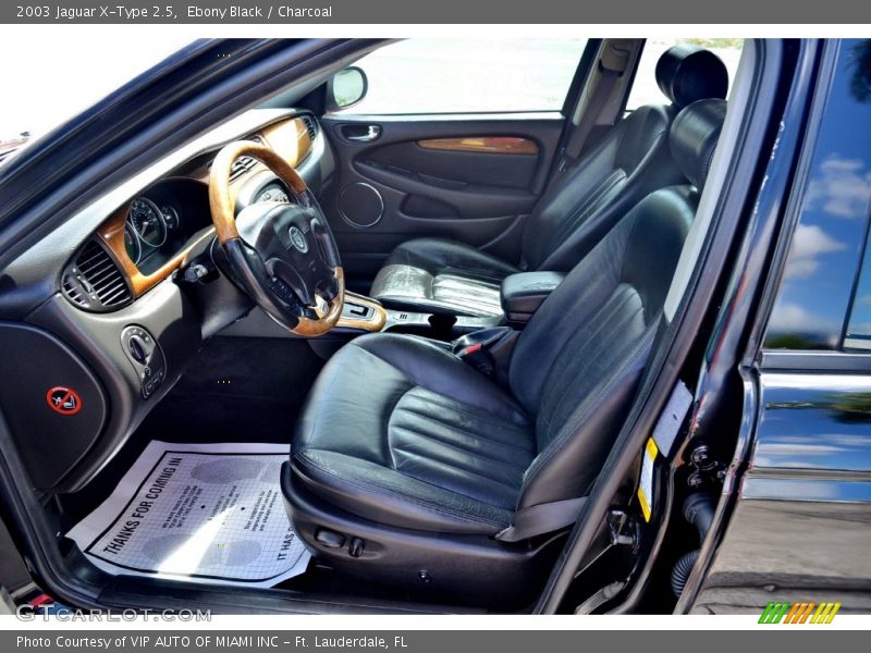 Ebony Black / Charcoal 2003 Jaguar X-Type 2.5