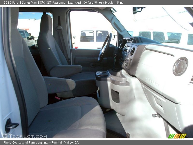 Oxford White / Medium Flint 2010 Ford E Series Van E350 XLT Passenger Extended