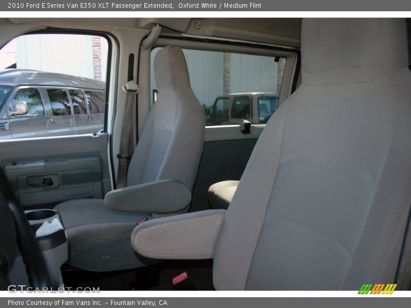 Oxford White / Medium Flint 2010 Ford E Series Van E350 XLT Passenger Extended
