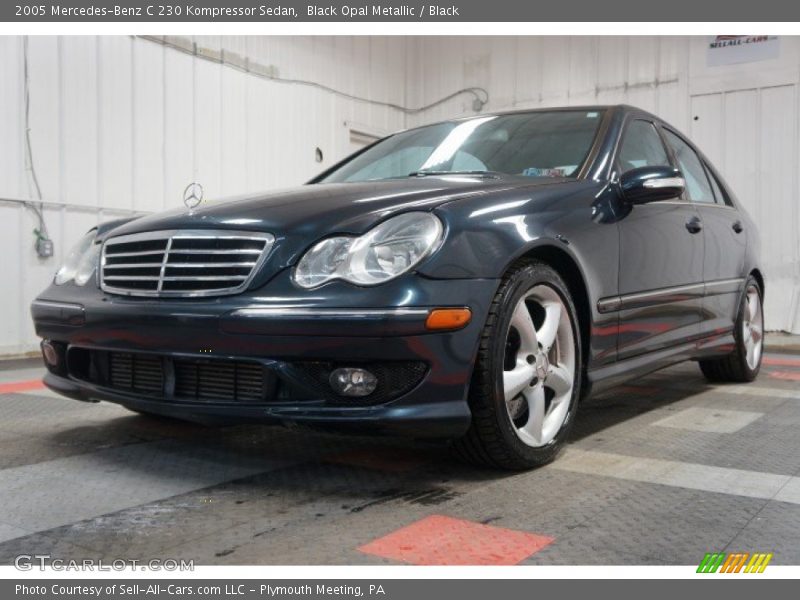 Black Opal Metallic / Black 2005 Mercedes-Benz C 230 Kompressor Sedan