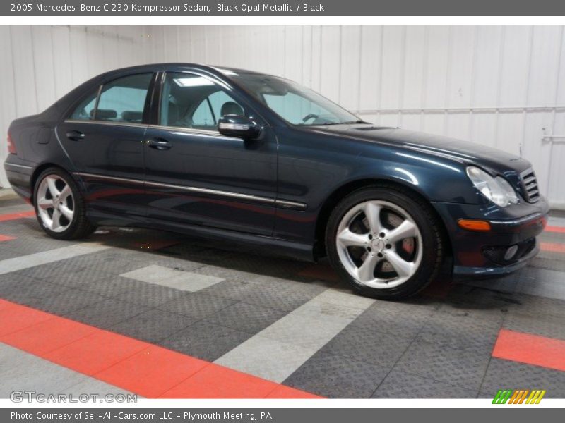 Black Opal Metallic / Black 2005 Mercedes-Benz C 230 Kompressor Sedan