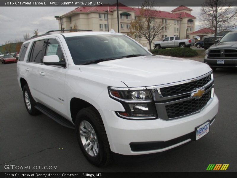 Summit White / Jet Black 2016 Chevrolet Tahoe LT 4WD