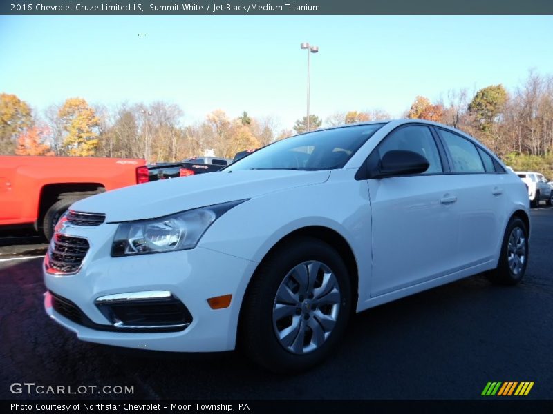 Summit White / Jet Black/Medium Titanium 2016 Chevrolet Cruze Limited LS