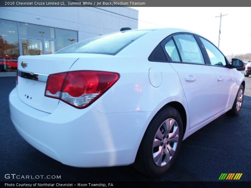 Summit White / Jet Black/Medium Titanium 2016 Chevrolet Cruze Limited LS