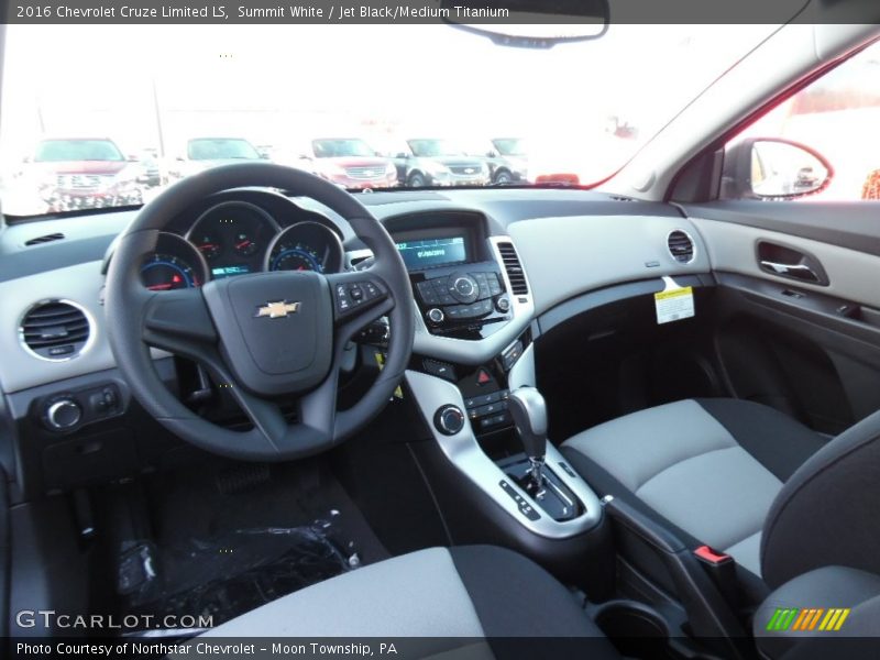Summit White / Jet Black/Medium Titanium 2016 Chevrolet Cruze Limited LS