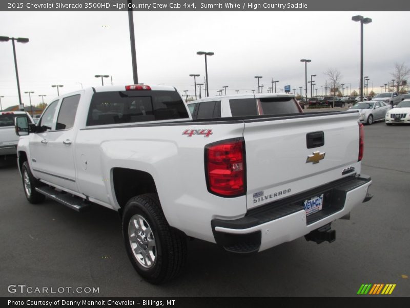 Summit White / High Country Saddle 2015 Chevrolet Silverado 3500HD High Country Crew Cab 4x4