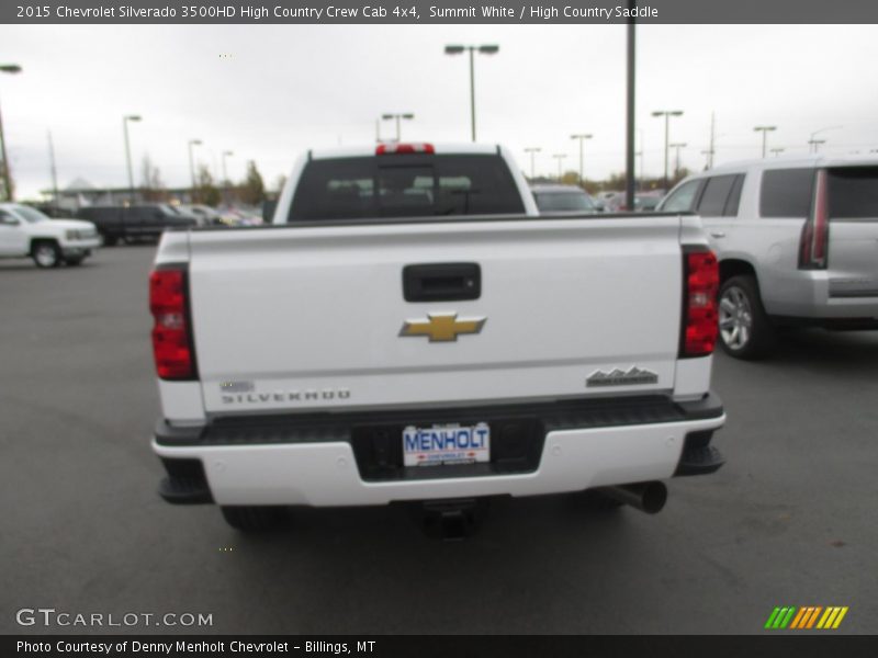 Summit White / High Country Saddle 2015 Chevrolet Silverado 3500HD High Country Crew Cab 4x4