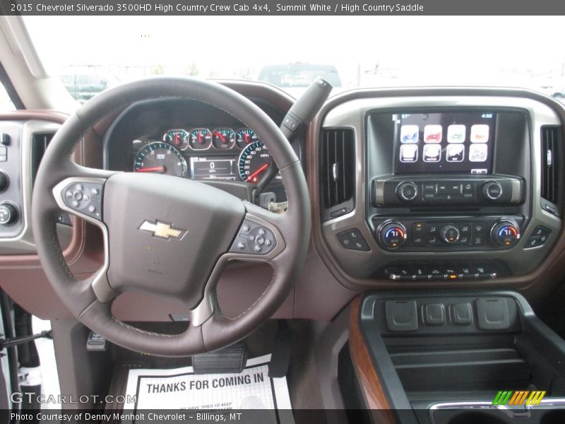 Summit White / High Country Saddle 2015 Chevrolet Silverado 3500HD High Country Crew Cab 4x4