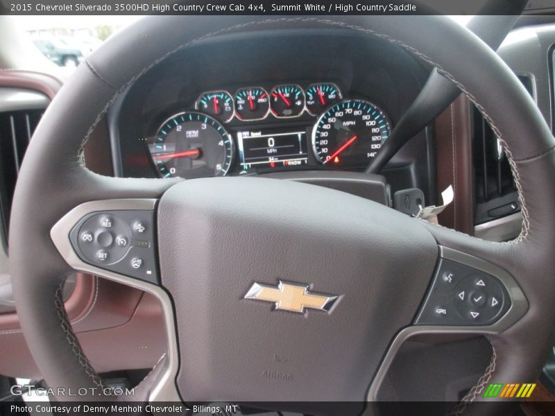 Summit White / High Country Saddle 2015 Chevrolet Silverado 3500HD High Country Crew Cab 4x4
