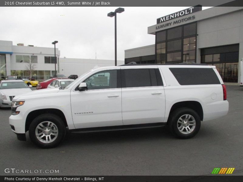 Summit White / Jet Black 2016 Chevrolet Suburban LS 4WD