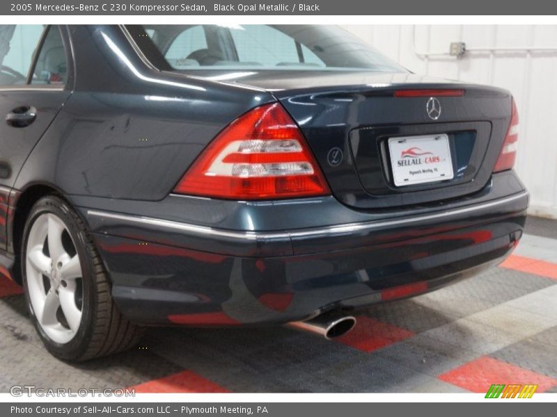 Black Opal Metallic / Black 2005 Mercedes-Benz C 230 Kompressor Sedan