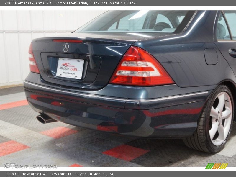 Black Opal Metallic / Black 2005 Mercedes-Benz C 230 Kompressor Sedan