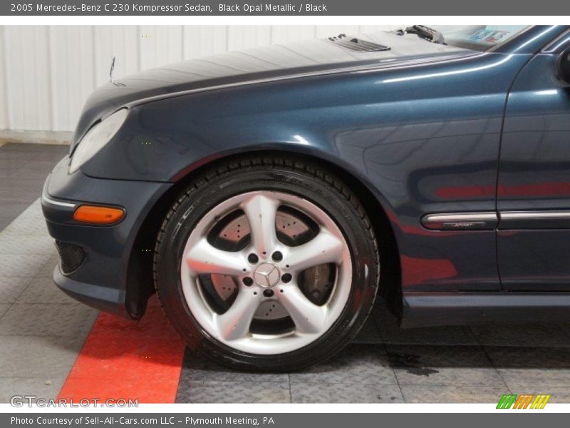 Black Opal Metallic / Black 2005 Mercedes-Benz C 230 Kompressor Sedan