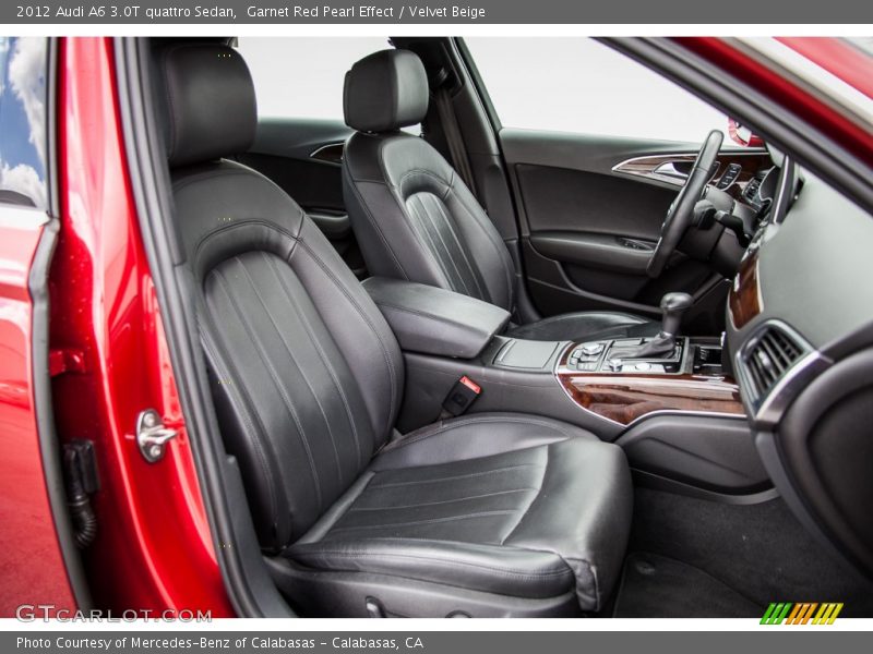 Garnet Red Pearl Effect / Velvet Beige 2012 Audi A6 3.0T quattro Sedan