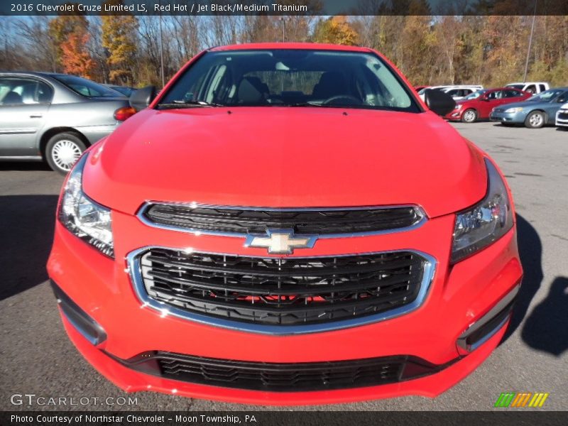 Red Hot / Jet Black/Medium Titanium 2016 Chevrolet Cruze Limited LS