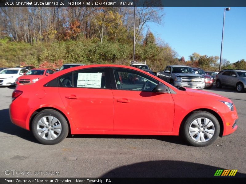 Red Hot / Jet Black/Medium Titanium 2016 Chevrolet Cruze Limited LS