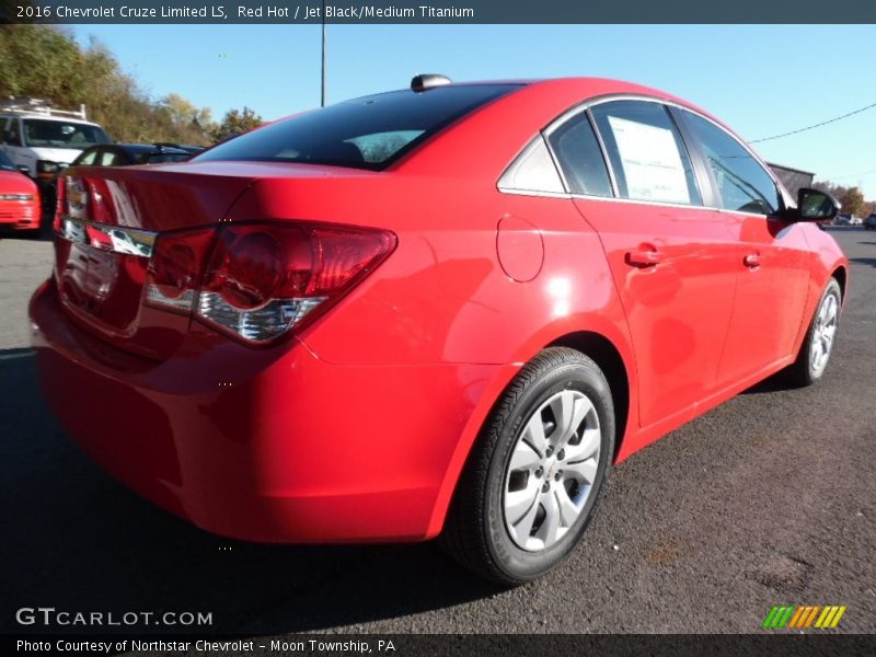 Red Hot / Jet Black/Medium Titanium 2016 Chevrolet Cruze Limited LS