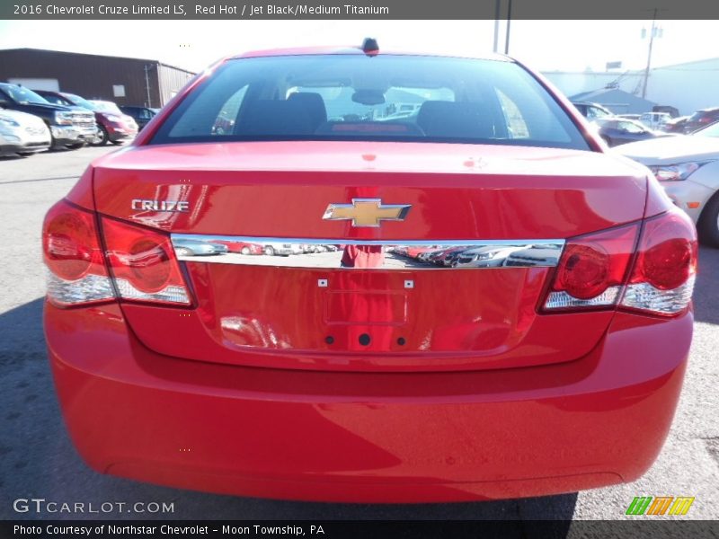 Red Hot / Jet Black/Medium Titanium 2016 Chevrolet Cruze Limited LS